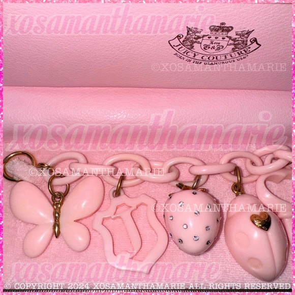 Juicy Couture Pink Vintage Charm Bracelet - Picture 6 of 16